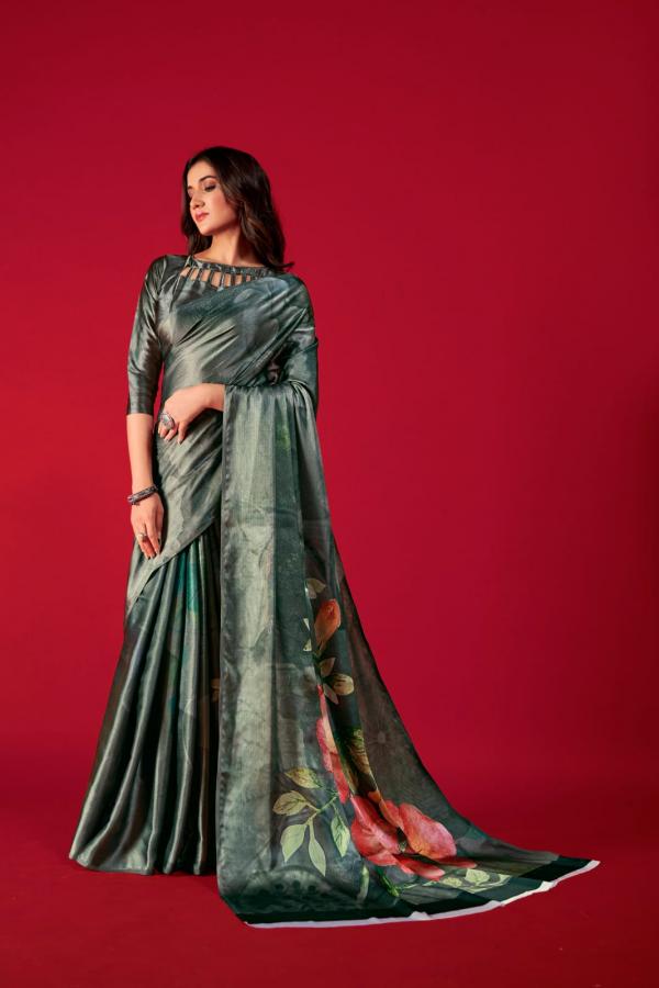 Rajpath Alexa Printed Wear Satin Crepe Saree Collection